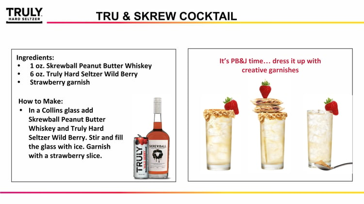 TRULY Skrewball Cocktail